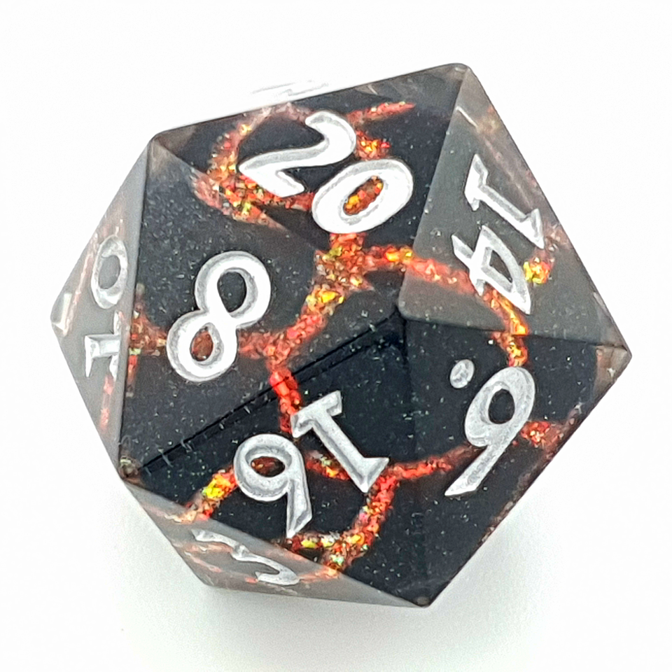 Cleric's Vein | Art Core Dice | 7 Piece Set