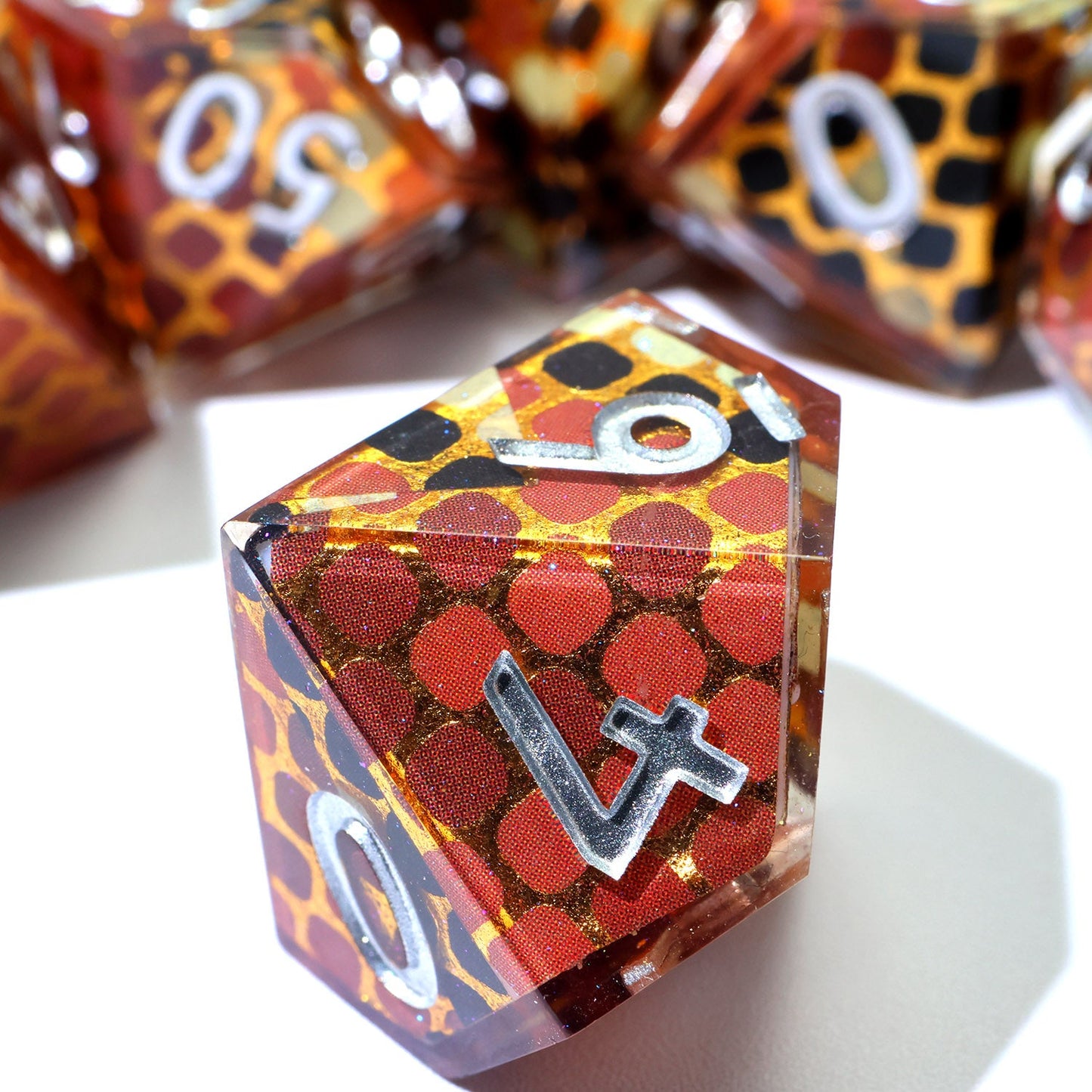 Cindercoil | Art Core Dice | 7 Piece Set