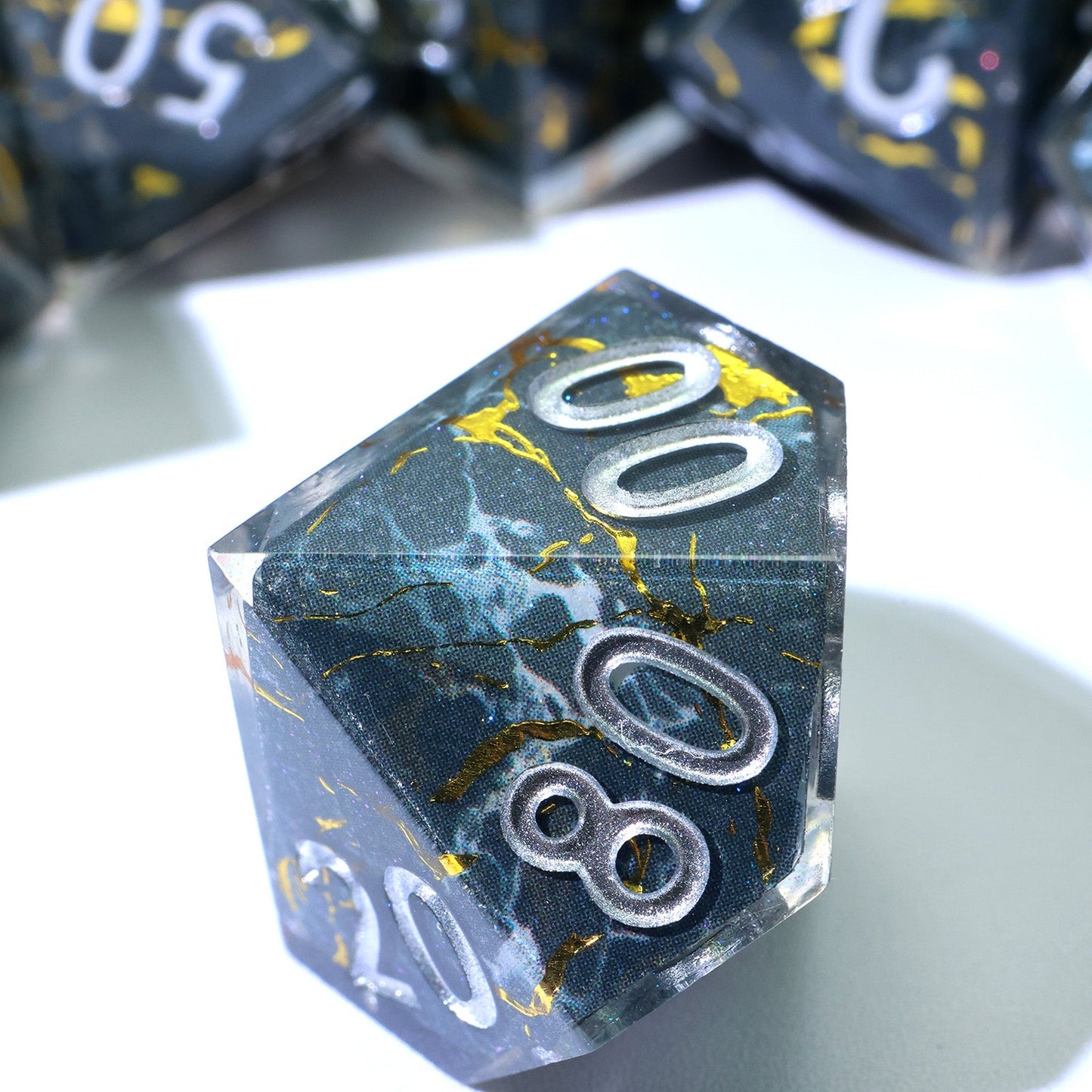 Gilded Void | Art Core Dice | 7 Piece Set