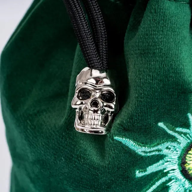 Beholder | Flannel Drawstring Dice Bag | Green