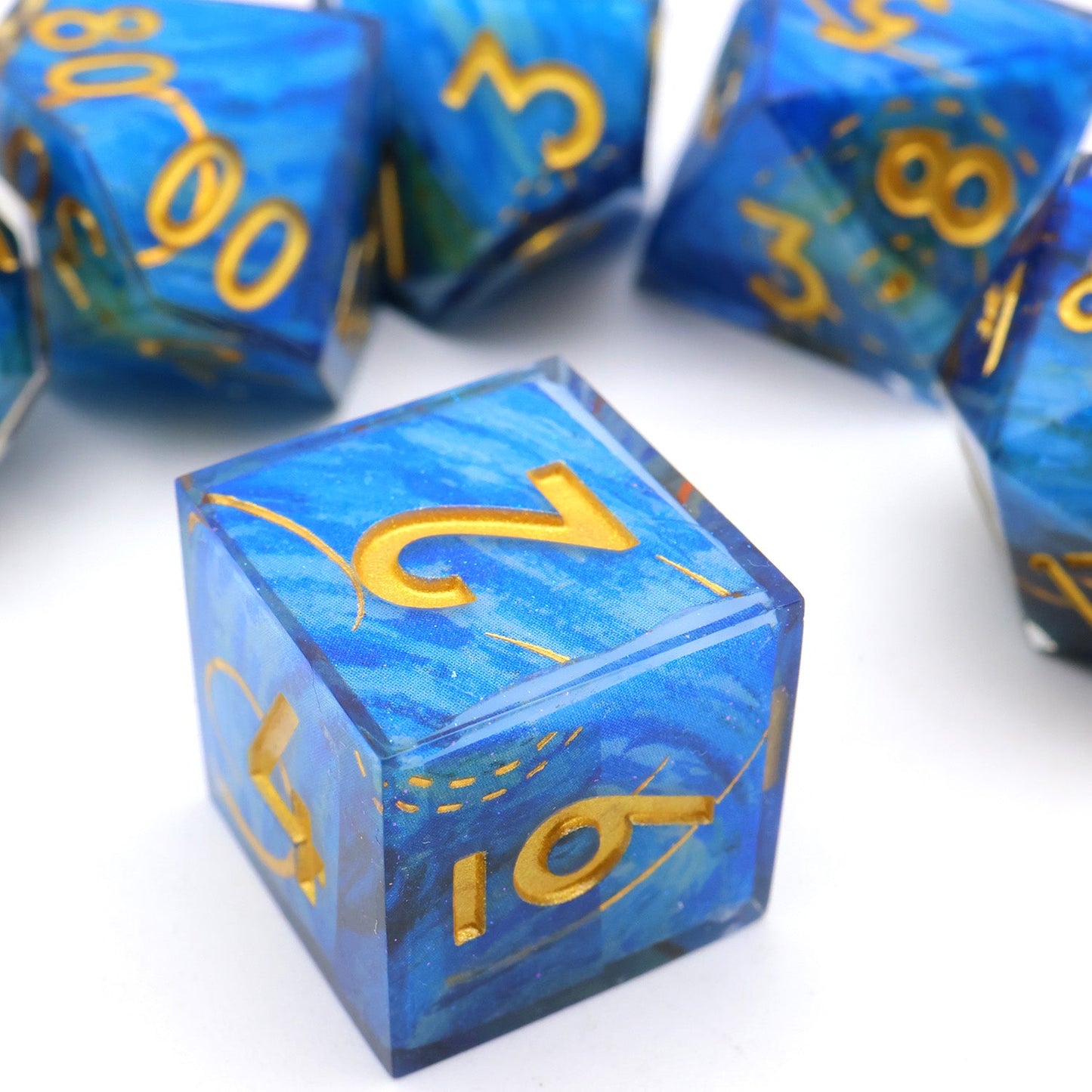 Astral Tide | Art Core Dice | 7 Piece Set