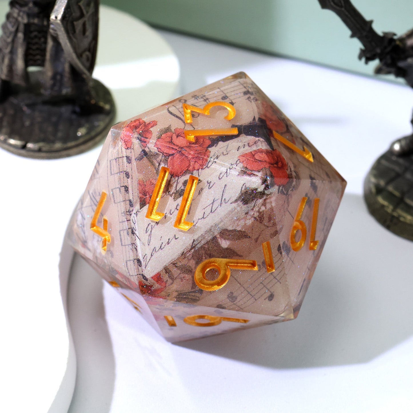 Sonnet of Thorns | 33mm D20 | Oversized Art Core Dice