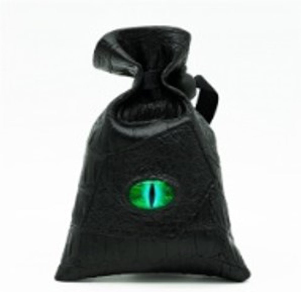 Dragon's Vault | Green Eye | Vegan Leather Dice Bag